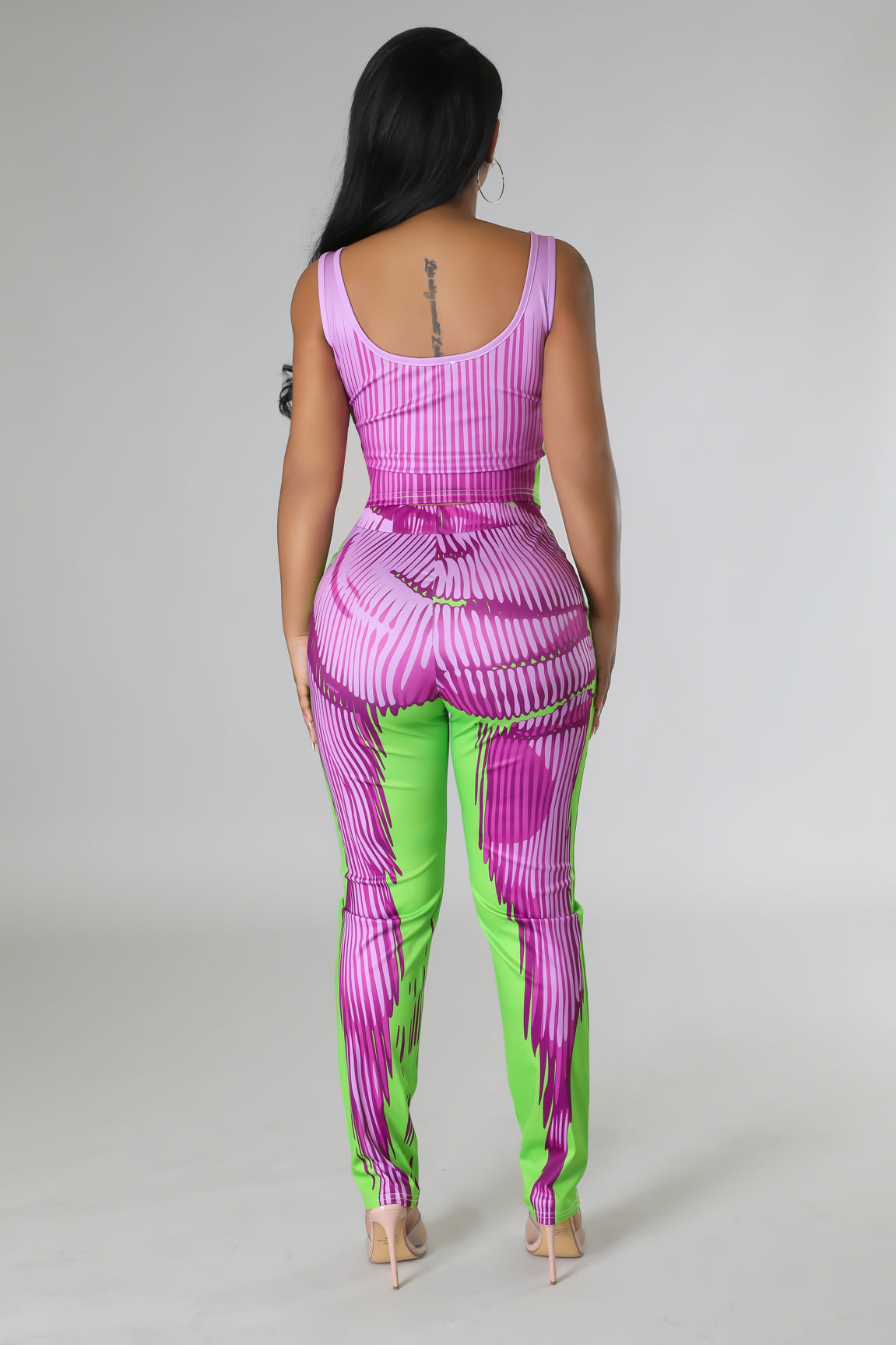Purple Lime Pants Set