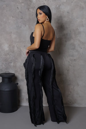 Fierce Black Pants Set