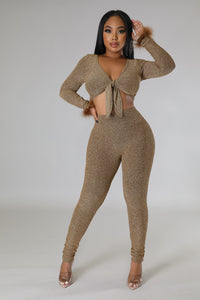 Golden Pants Set
