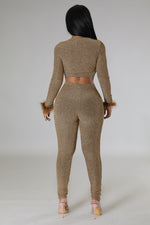 Golden Pants Set