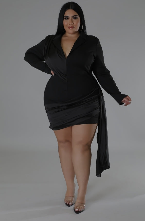 Plus Blazer Dress