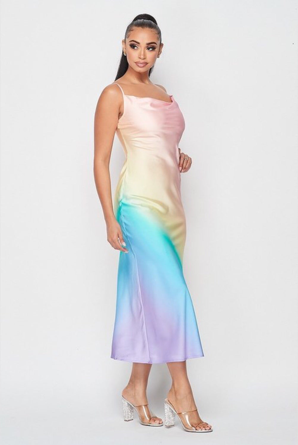 Colorful Slip Dress